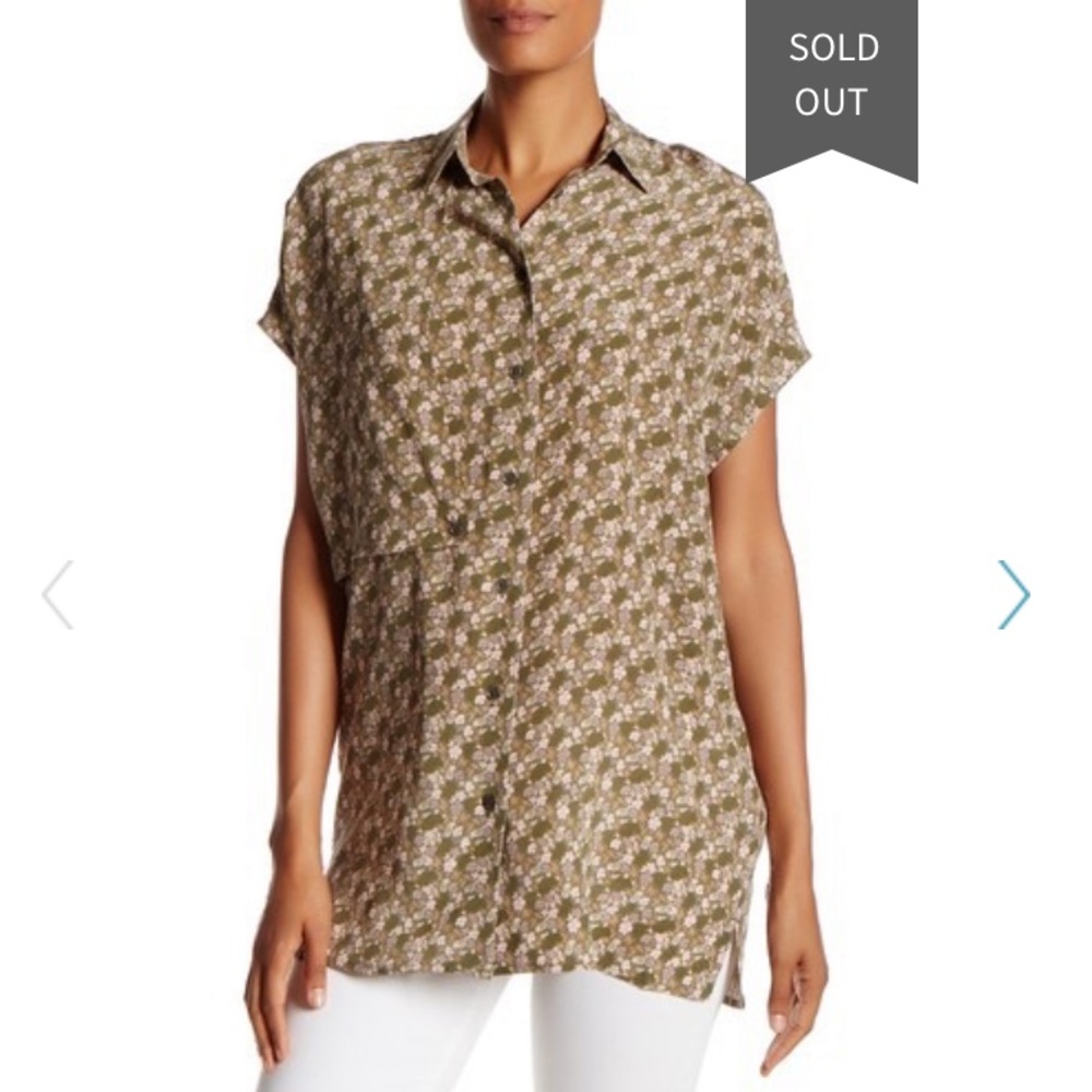 EQUIPMENT Button-down short-sleeved blouse - Jamie